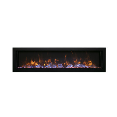 Amantii Panorama 72inch BI Deep Smart electric fireplace, outdoor, 3-speed motor, mobile app