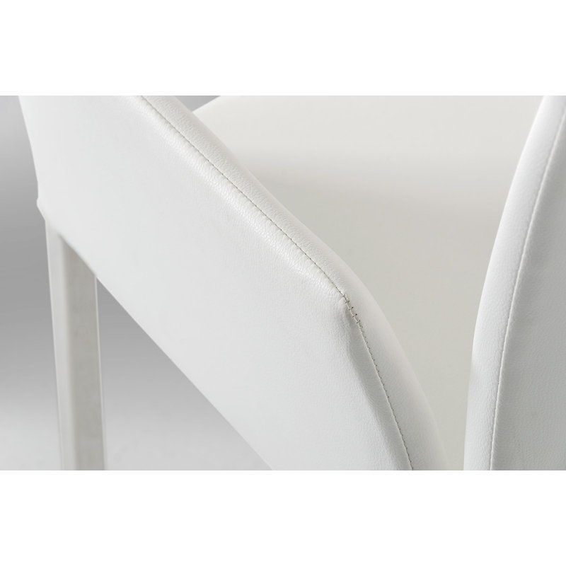 Chaise avec accoudoirs en métal Sadiras