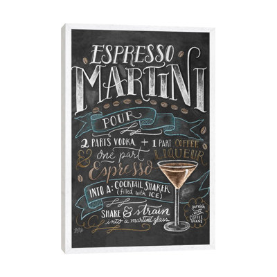 Espresso Martini Recipe by Lily & Val - Print on Canvas