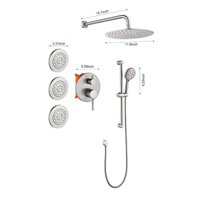 Shower System with Shower Head