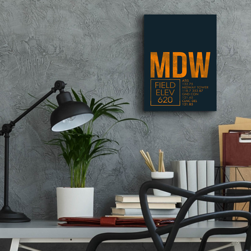"MDW ATC" par O8 à gauche, H 16 po x l 12 po x P 0,13 po