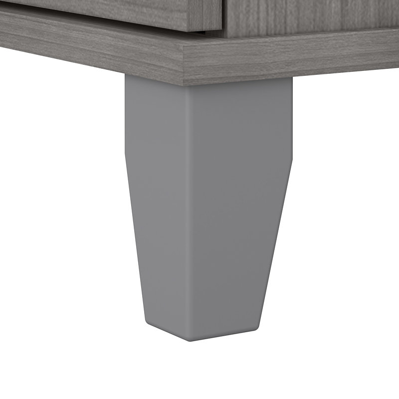 Magomed 4 Piece Computer Desk Office Set, Platinum Gray