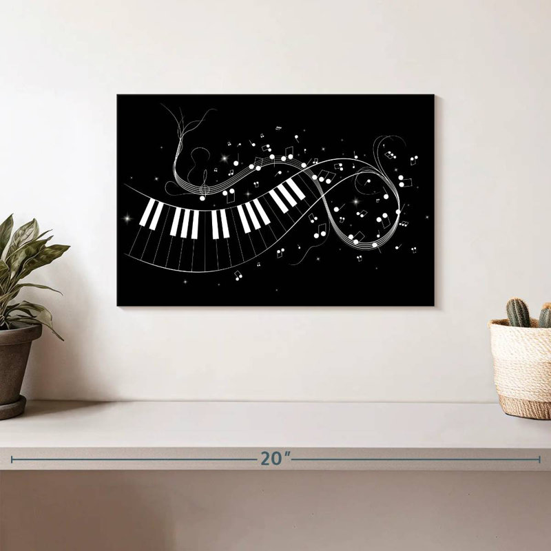 Abarca Piano Key Notes, H 8 po x l 12 po