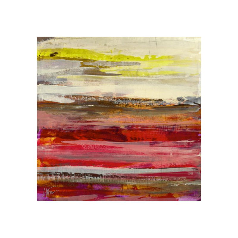 Maeve Harris " Pomegranate VI " by Maeve Harris, Glass Coat, 30" H x 30" W x 1.5" D