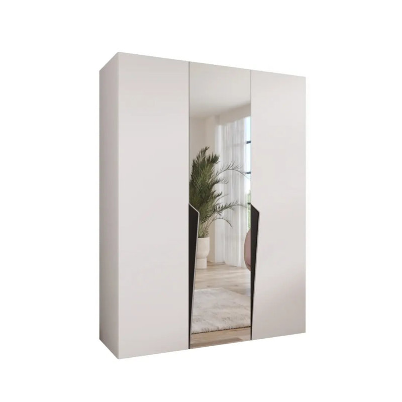 Manufactured Wood Wardrobe, White