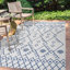 Tapis ivoire / bleu marine Boho-1471812246