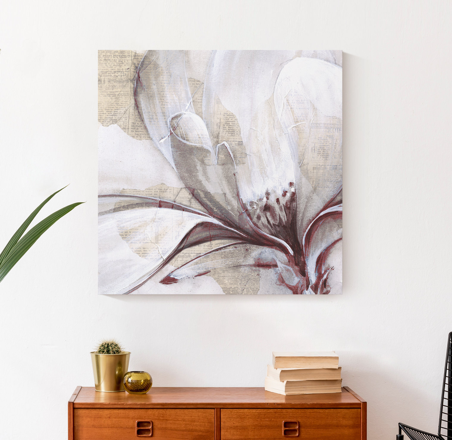 Winston Porter Flower - Painting Print on Canvas | Wayfair