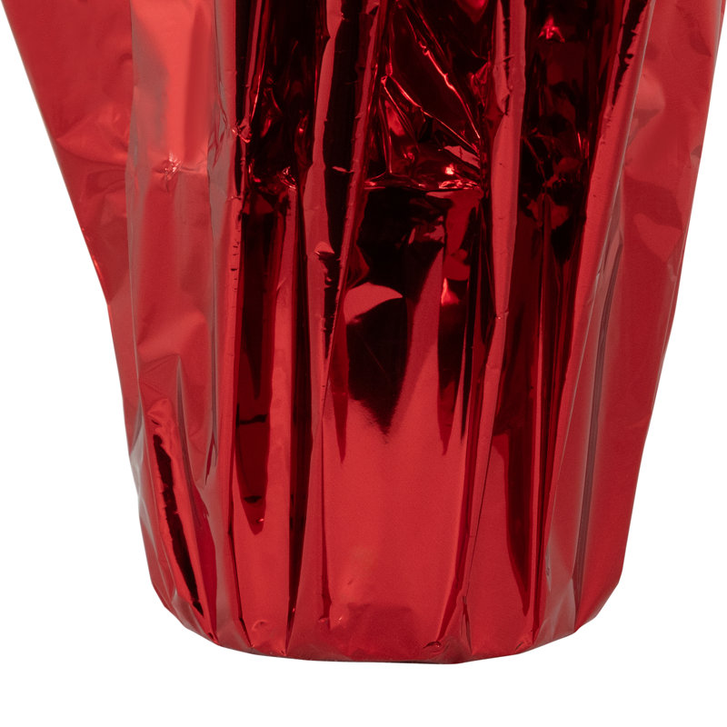 Arrangement de poinsettias, H 22 po x l 18 po x P 18 po, Blanc, Rouge
