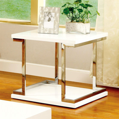 Table de bout blanche 1 pièce