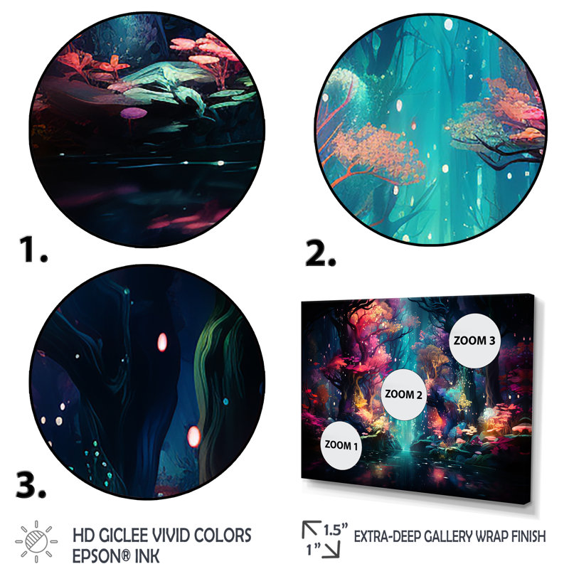 «Life In Coral Reef Paradise III», art mural bord de mer tropical, Cadre d'angle fermé noir, H 34 po x l 44 po x P 1,5 po