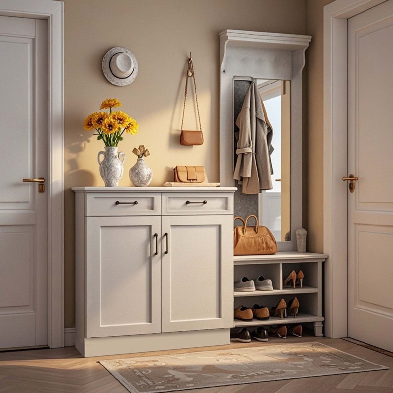 Armoire Shaker - prête à assembler, parfaite pour le rangement dans la cuisine, la buanderie et la salle de bain - disponible en différentes tailles