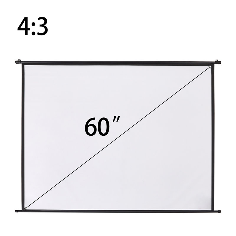 17 Stories Electric Projector Screen Projector Screen, 155cm H x 145cm W 