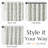 Blackout Floral Rod Pocket Curtains-807790123-807790121