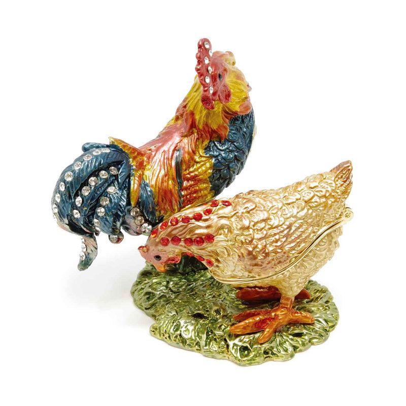 Boîte à bijoux pour poulets