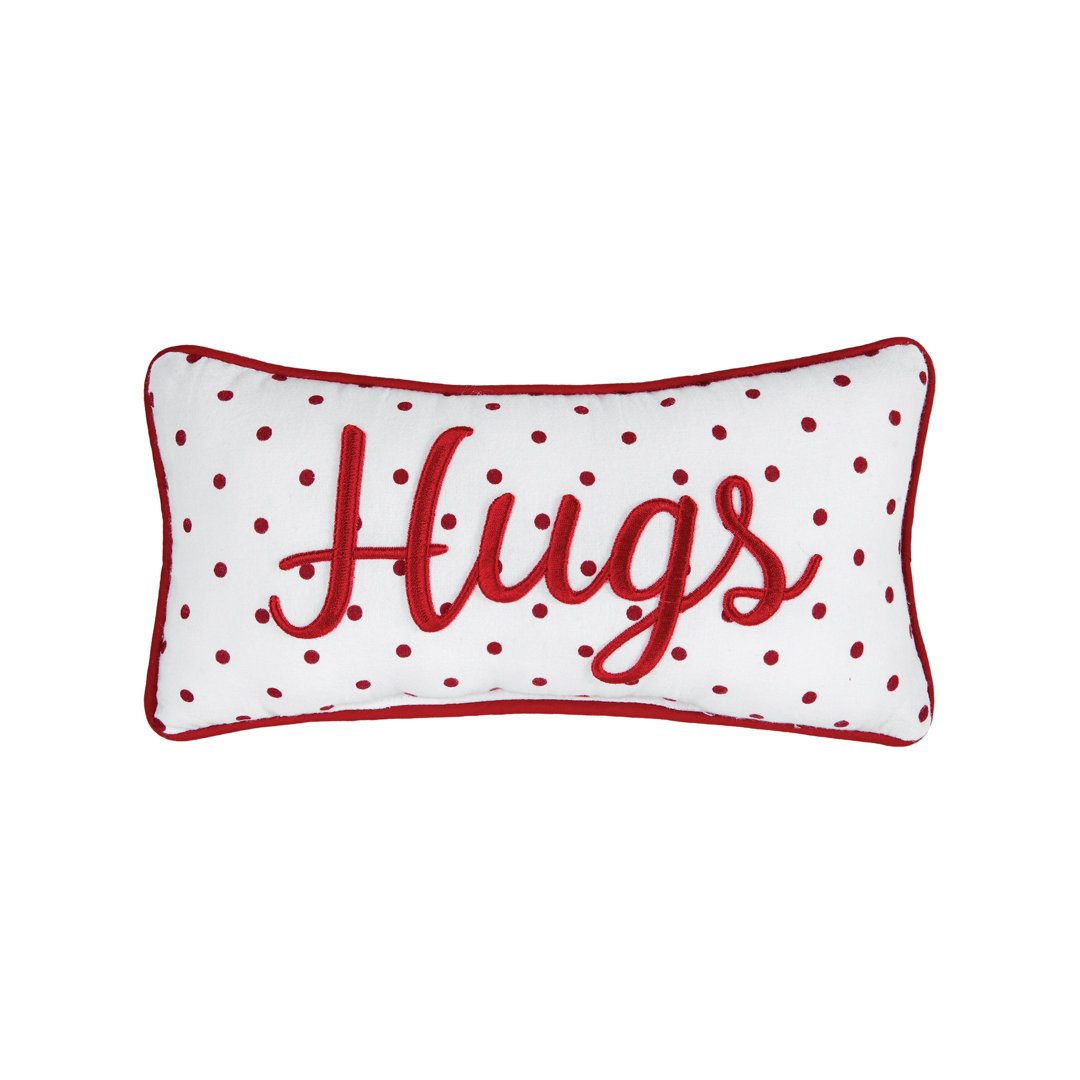 Hugs Dot Petite Valentine's Day Decorative Throw Pillow C&F Home