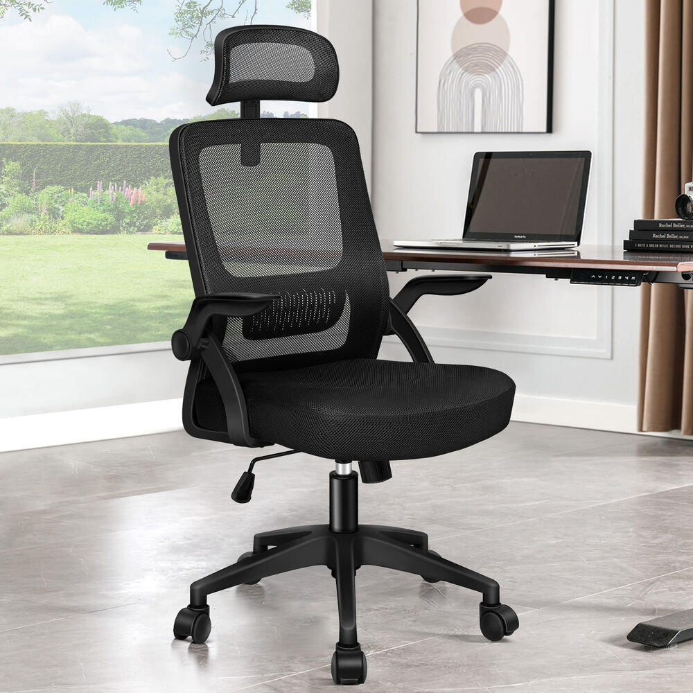 Mesh Office Chair Ergonomic Gas Lift Swivel Tilt Computer Gaming Pink