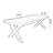 Solid wood rectangular dining table-176882273