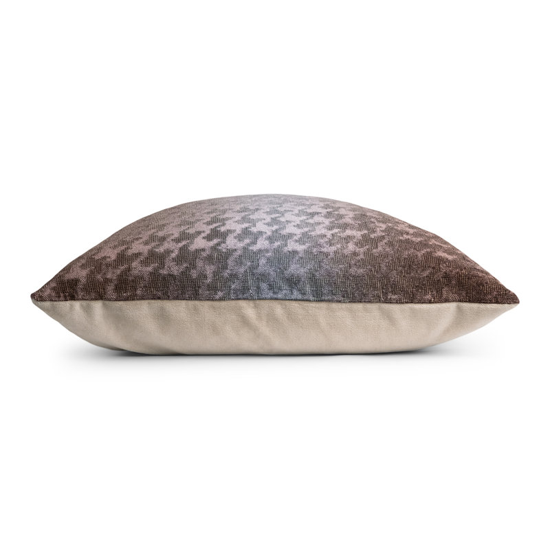 Houndstooth Square Woven Jacquard Pillow, Agave, 26"H x 26"W