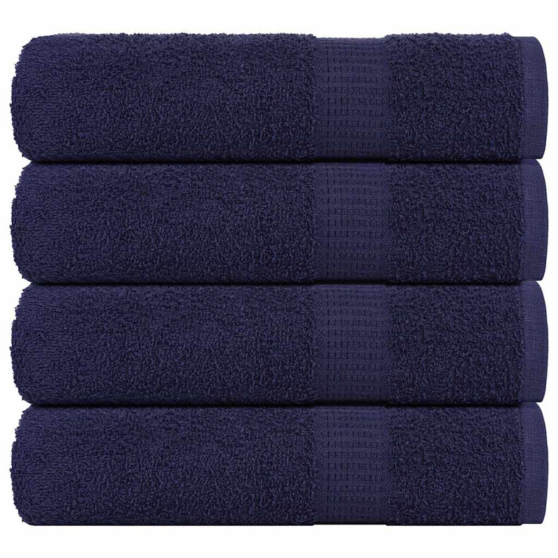 Atenea 100% Cotton Bath Towels, Gold, Set of 4