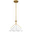 Capus 1-Light Aged Brass Pendant Light