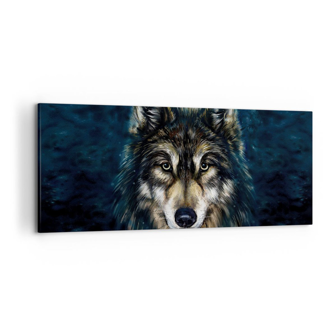 Leinwandbild Wolf Dark