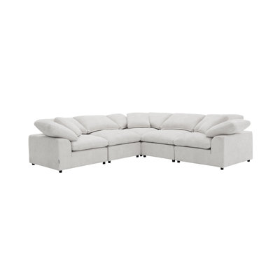 Naveen Ivory Linen 6Pcs Modular Sectional