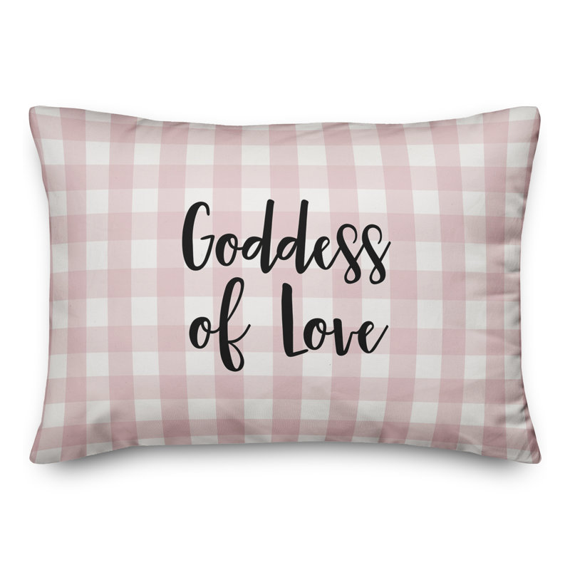  Coussin Goddess Of Love, Noir / Rose