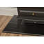 Adam Oak Beam, Hearth & Stove Pipe with Aviemore Stove in Black