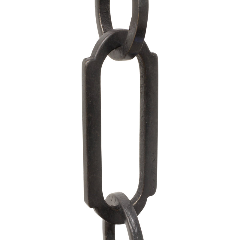 Decorative Rectangle Chandelier Chain, Black