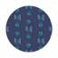 Gem Emeralds Vegan Leather Round Pebble Placemat-1606703728-1606703685