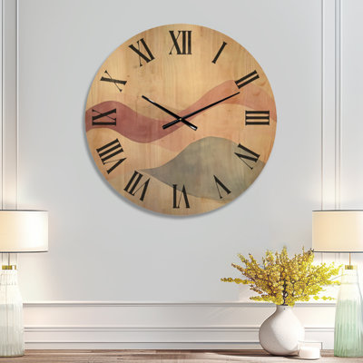Solid Wood Analogue Wall Clock
