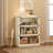 3 Tier Bookcase, Farmhouse Book Shelf with Storage, Low Book Case Wooden 3 Shelf Bookcase-458234484