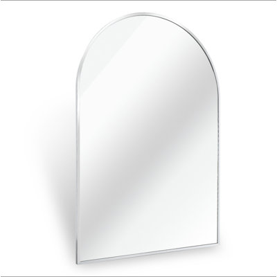 Metal Framed Arched Bathrrom Mirror For Wall.