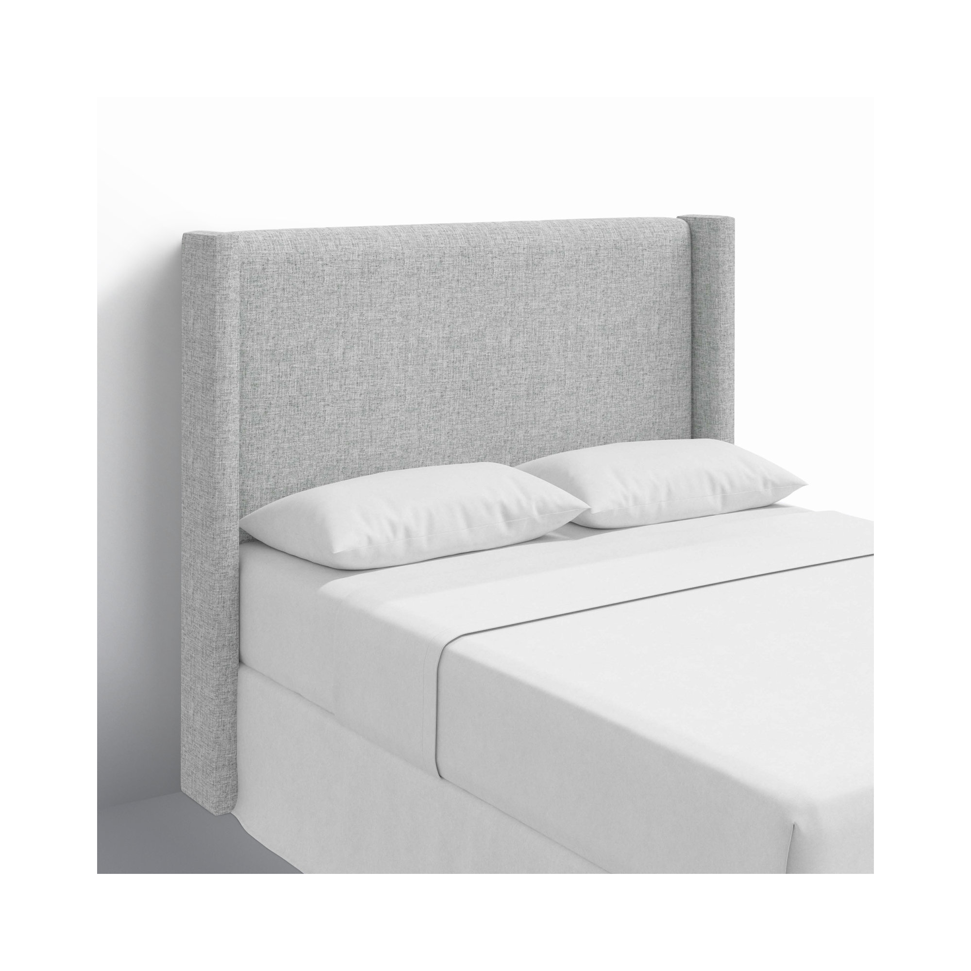 Hanson Upholstered Headboard, Zuma Pumice Textured Linen, California King