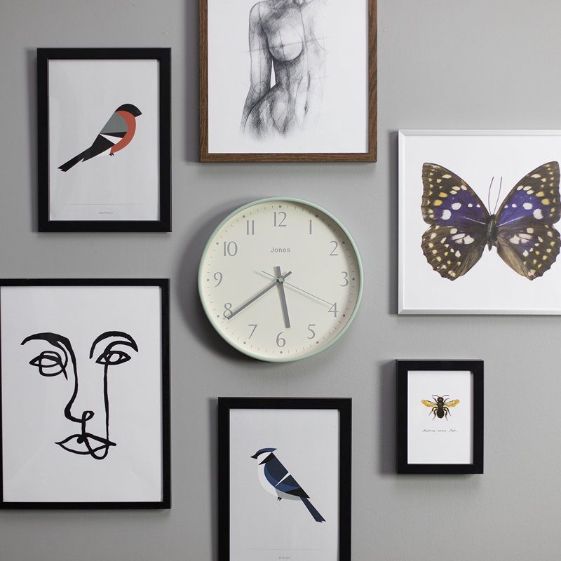 Acrylic Wall Clock, Duck Egg Green
