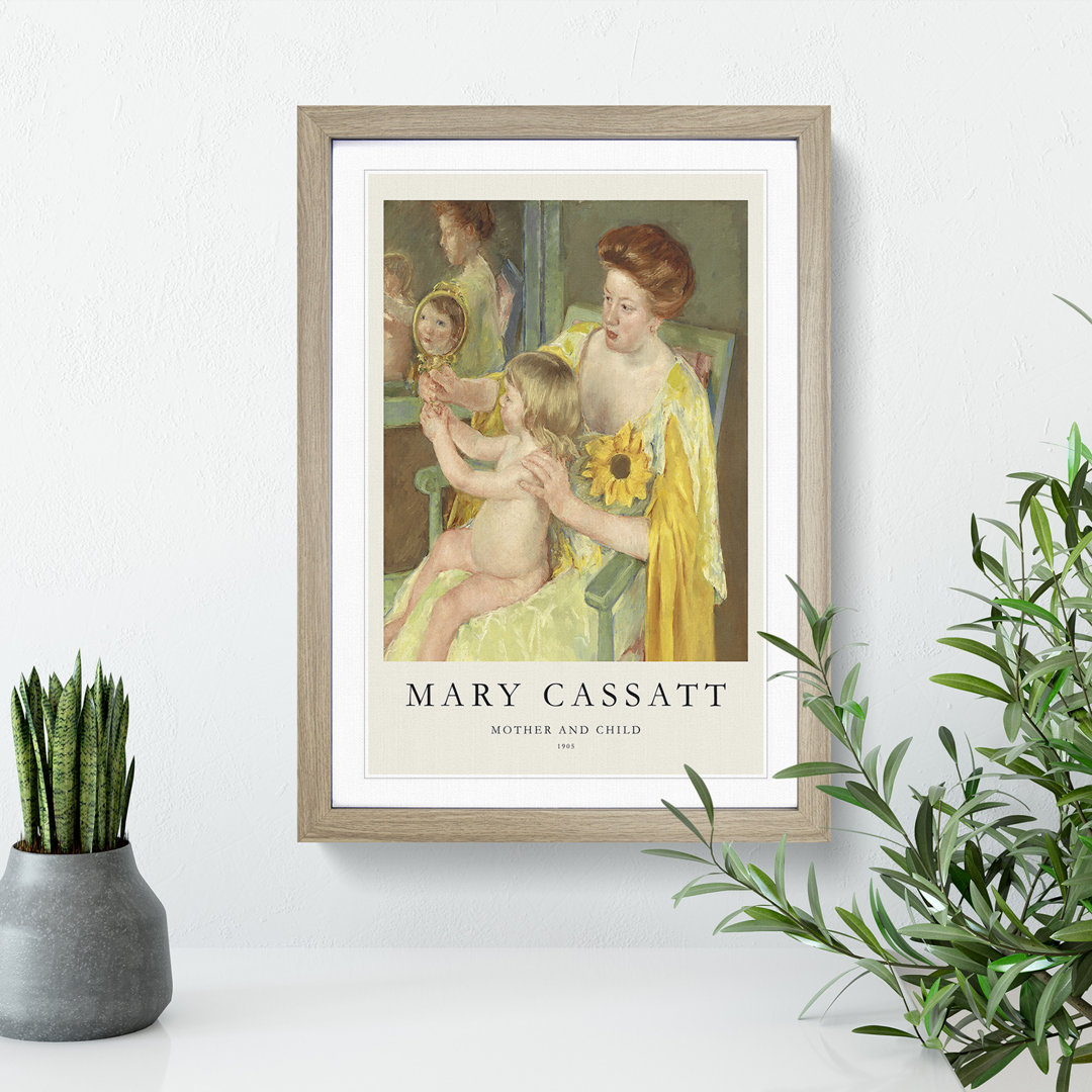 Mother and Child Vol.1 by Mary Cassatt - Picture Frame Painting