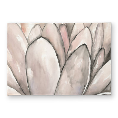 Blush Pink Flower Door Mat - Floral Indoor Outdoor Home Decor