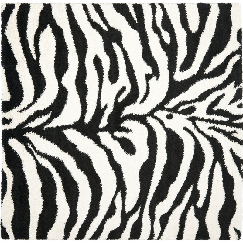 Braylee Animal Print Area Rug, Square 122cm