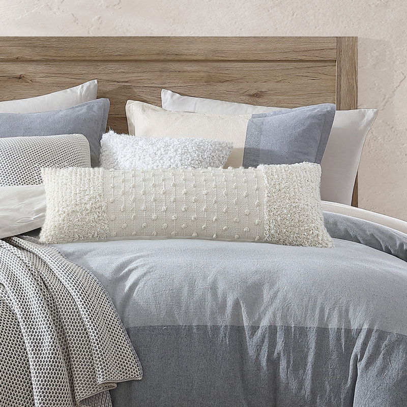DKNY Pure Emma Cotton 12X36 Throw Pillow Ivory
