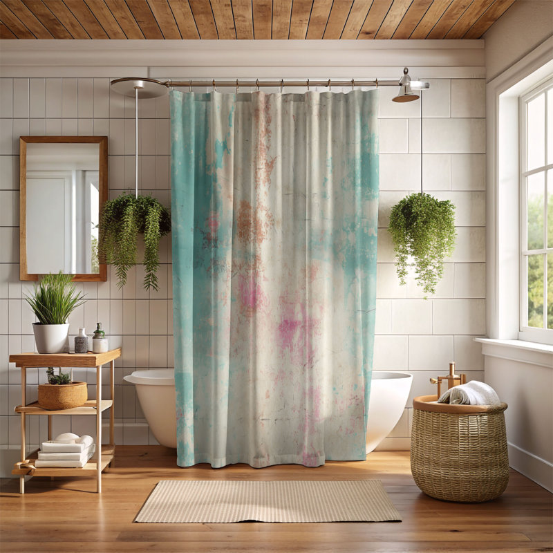 Rideau de douche Teal Classic - Premium, H 74 po x l 71 po
