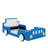 Twin Size Race Car-Shaped Bed With Wheels-143087110