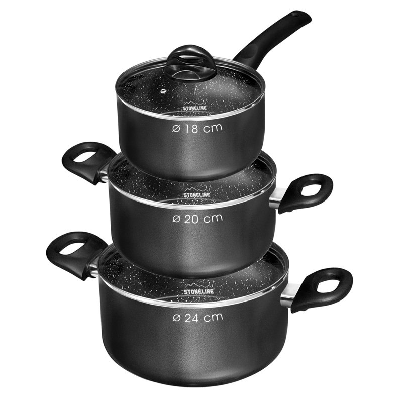 6 - Piece Non-Stick Aluminum Cookware Set