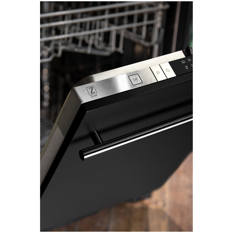 ZLINE 24 in. Fingerprint Resistant Control Dishwasher with Stainless Steel Tub and Style Handle, 52dBa
