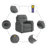  Electric Stand Up Massage Recliner Chair Dark Gray-972296628-972296631