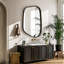 Decorative Asymmetrical Deep Metal Framed Mirror-903618553-903618557
