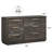 6 Drawer Dresser, 54" Width Wood Chest of Drawers, Brown