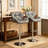 Diljana Swivel Upholstered Counter Stool with Metal Frame-171838211
