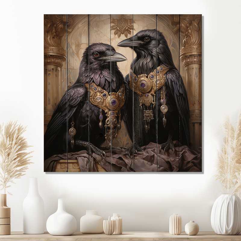 " Crow Royal Majesty IV ", 15" H x 15" W x 0.78" D