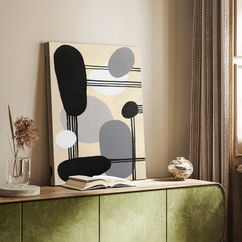«Interconnected Shapes I - Custom Cavra Gallery», H 36 po x l 24 po