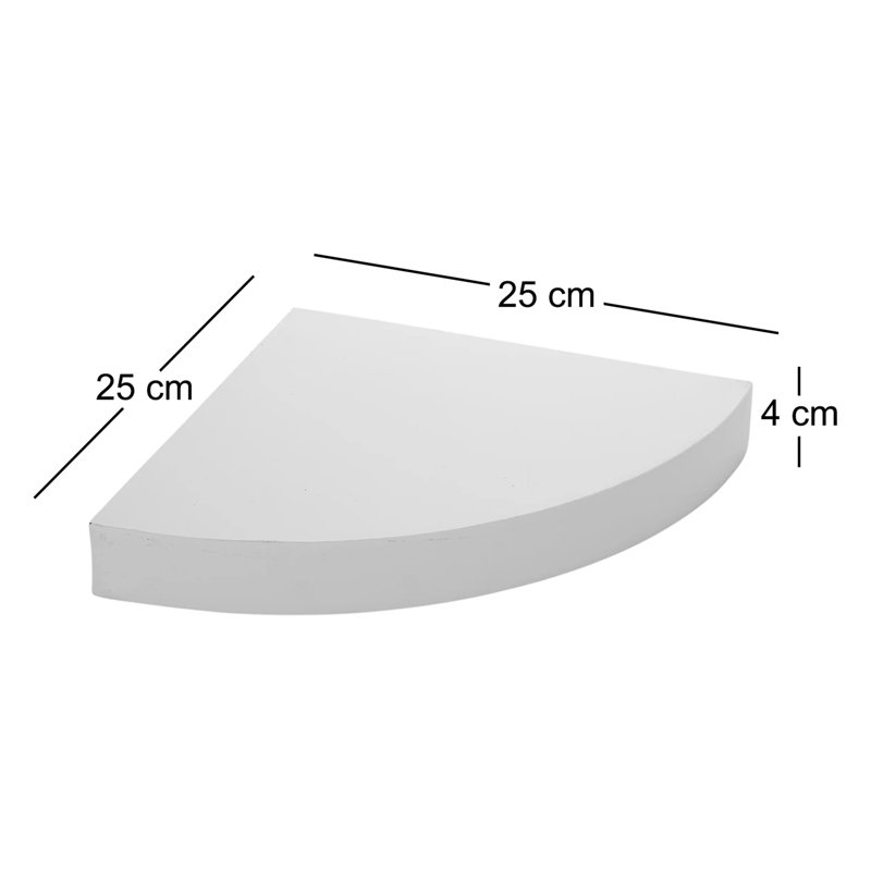 Lasher Corner Shelf, White